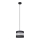 Luster na sajli HELEN 1xE27/15W/230V pr. 20 cm crna/srebrna