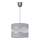 Luster na sajli HELEN 1xE27/15W/230V pr. 20 cm siva/srebrna