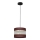 Luster na sajli HELEN 1xE27/15W/230V pr. 20 cm smeđa/crna/zlatna