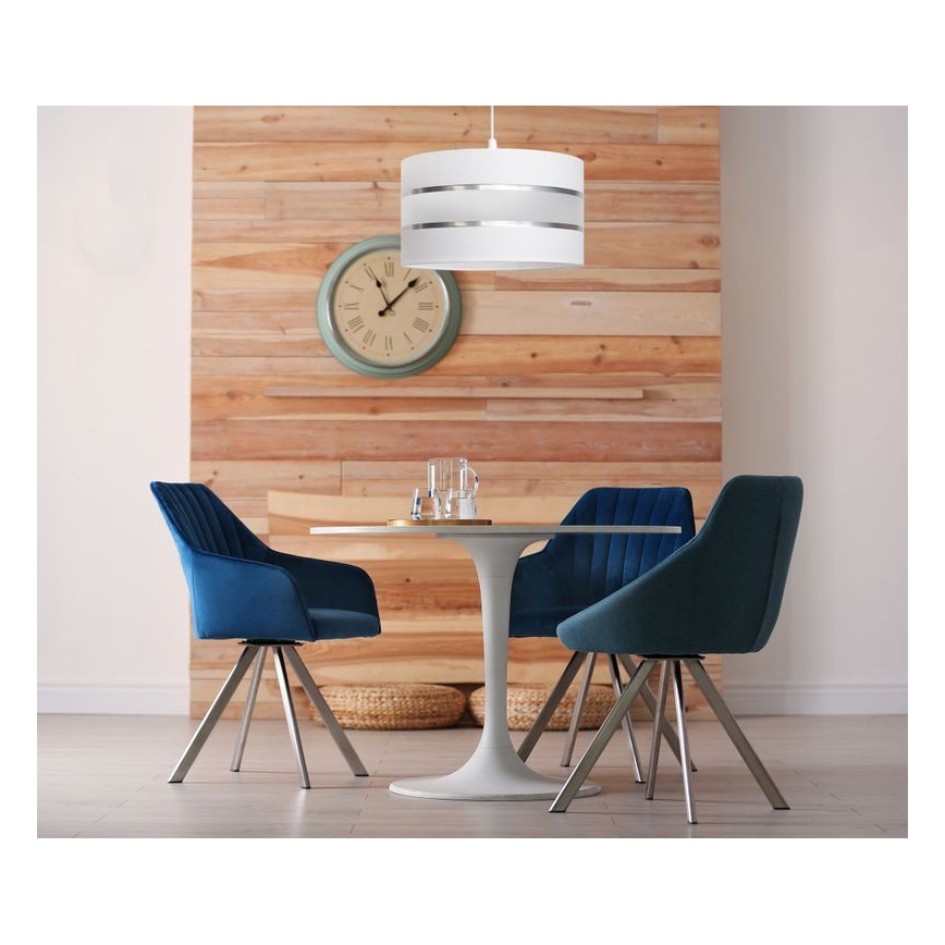 Luster na sajli HELEN 1xE27/15W/230V pr. 35 cm bijela