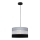 Luster na sajli HELEN 1xE27/15W/230V pr. 35 cm crna/siva/srebrna