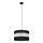 Luster na sajli HELEN 1xE27/15W/230V pr. 35 cm crna/srebrna