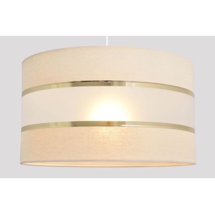 Luster na sajli HELEN 1xE27/15W/230V pr. 35 cm krem/zlatna