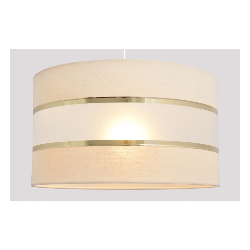 Luster na sajli HELEN 1xE27/15W/230V pr. 35 cm krem/zlatna