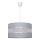 Luster na sajli HELEN 1xE27/15W/230V pr. 35 cm siva/srebrna
