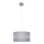 Luster na sajli HELEN 1xE27/15W/230V pr. 35 cm siva/srebrna
