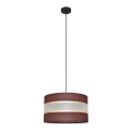 Luster na sajli HELEN 1xE27/15W/230V pr. 35 cm smeđa/crna/zlatna
