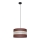 Luster na sajli HELEN 1xE27/15W/230V pr. 35 cm smeđa/crna/zlatna