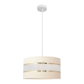 Luster na sajli HELEN 1xE27/15W/230V pr. 40 cm krem/zlatna