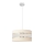 Luster na sajli HELEN 1xE27/15W/230V pr. 40 cm krem/zlatna