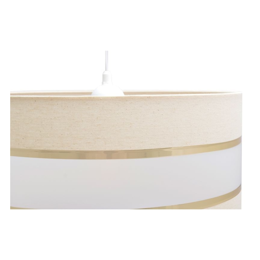 Luster na sajli HELEN 1xE27/15W/230V pr. 40 cm krem/zlatna