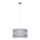 Luster na sajli HELEN 1xE27/15W/230V pr. 40 cm siva/srebrna