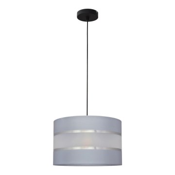 Luster na sajli HELEN 1xE27/15W/230V siva/crna