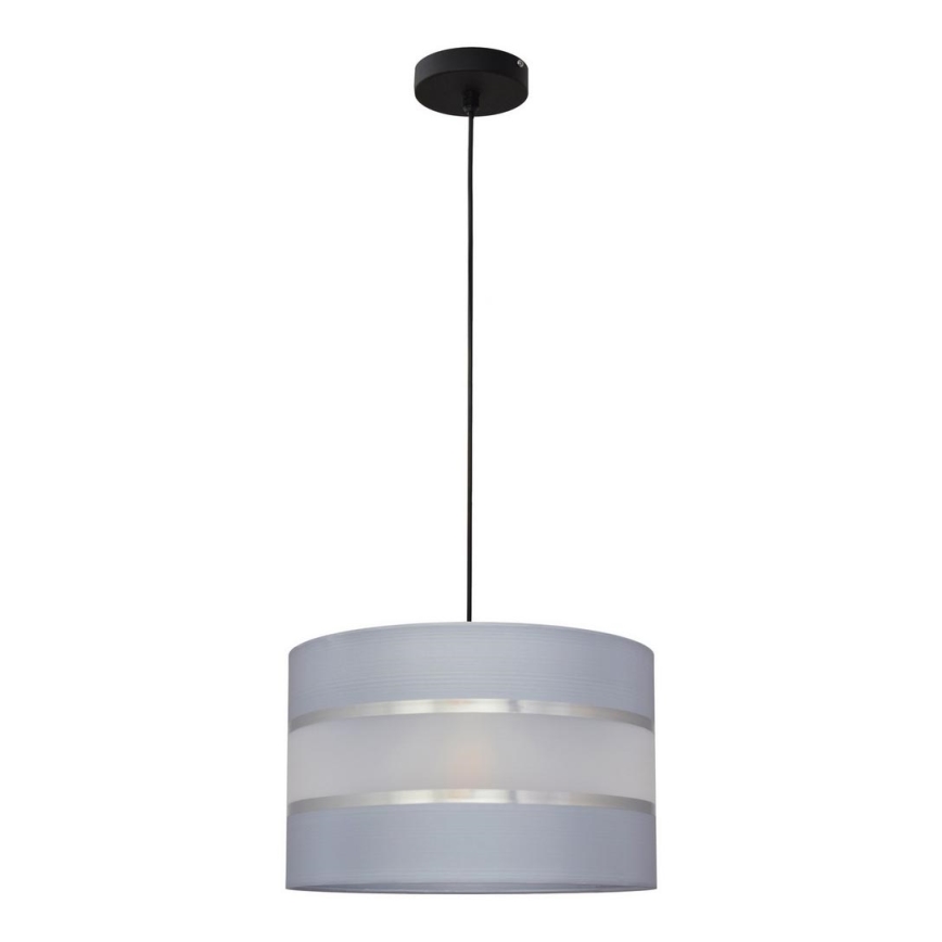 Luster na sajli HELEN 1xE27/15W/230V siva/crna