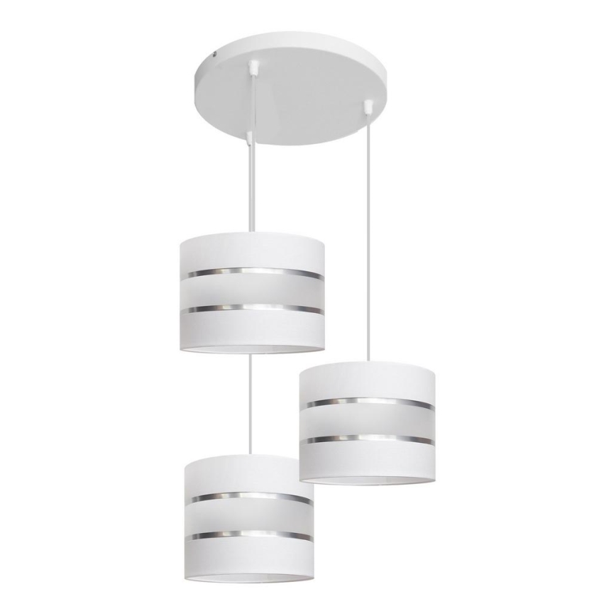 Luster na sajli HELEN 3xE27/15W/230V bijela