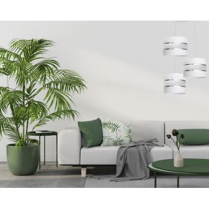 Luster na sajli HELEN 3xE27/15W/230V bijela