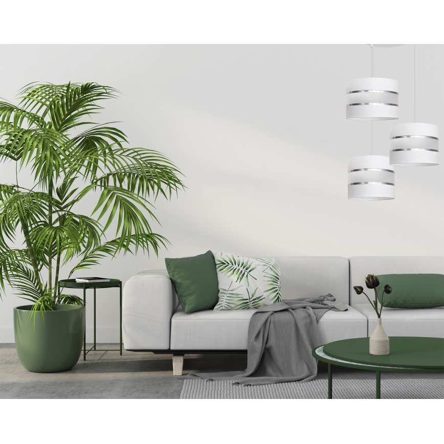 Luster na sajli HELEN 3xE27/15W/230V bijela
