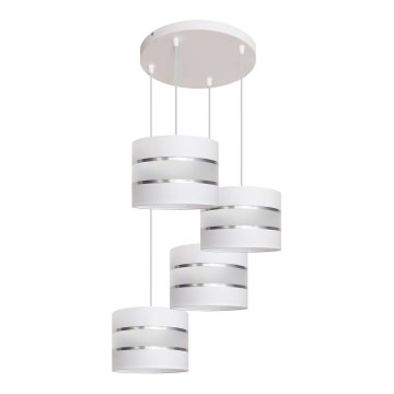 Luster na sajli HELEN 4xE27/15W/230V bijela