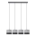 Luster na sajli HELEN 4xE27/15W/230V crna/siva/srebrna
