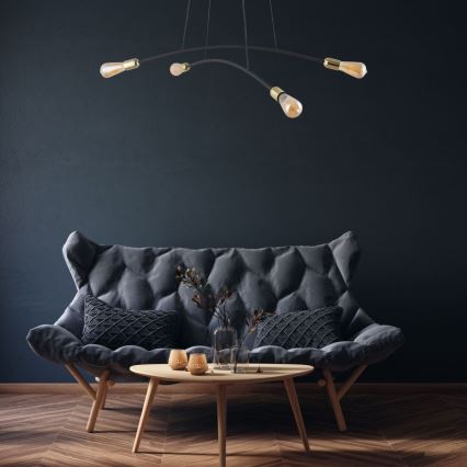 Luster na sajli HELIX 4xE27/15W/230V