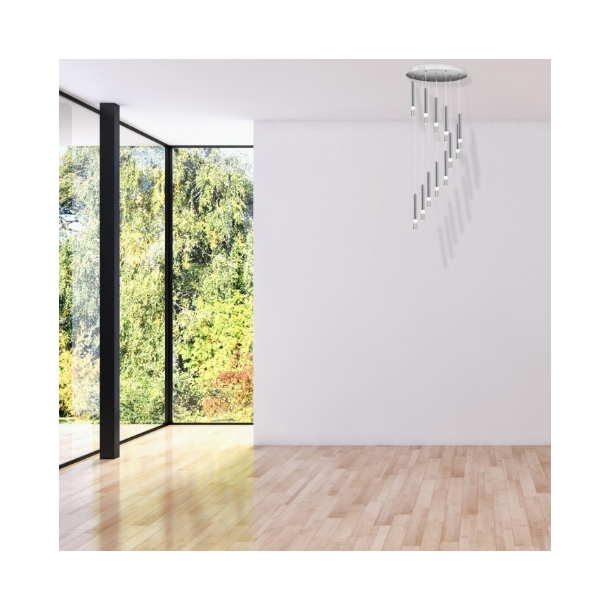 Luster na sajli ICE 12xLED/1W/230V