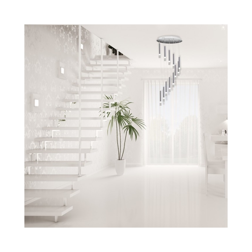 Luster na sajli ICE 12xLED/1W/230V