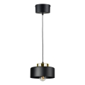 Luster na sajli IGNIA 1xE27/60W/230V crna