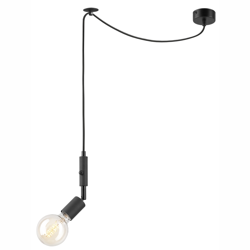 Luster na sajli INA 1xE27/42W/230V crna