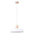 Luster na sajli INDY 1xE27/15W/230V pr. 38 cm bijela