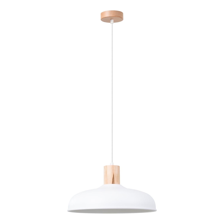 Luster na sajli INDY 1xE27/15W/230V pr. 38 cm bijela