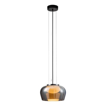 Luster na sajli INSIEME 1xGX53/10W/230V Ø 35 cm zadimljeno-crna