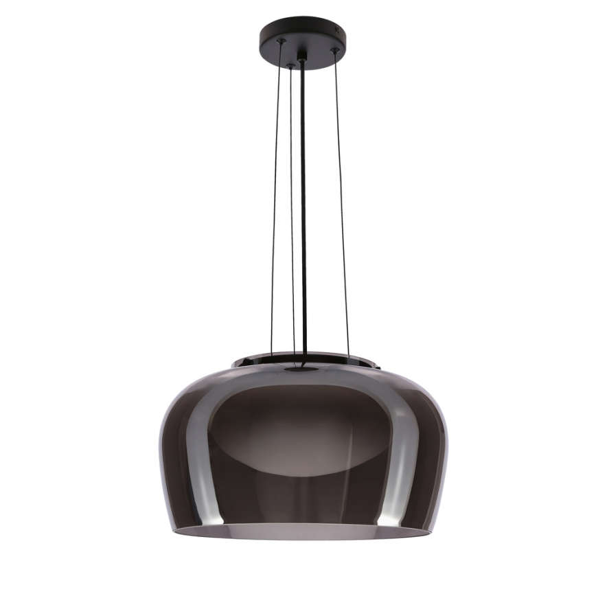 Luster na sajli INSIEME 1xGX53/10W/230V Ø 38 cm dimno-crna