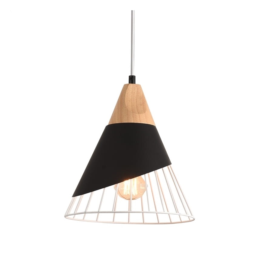 Luster na sajli IRIS 1xE27/40W/230V crna