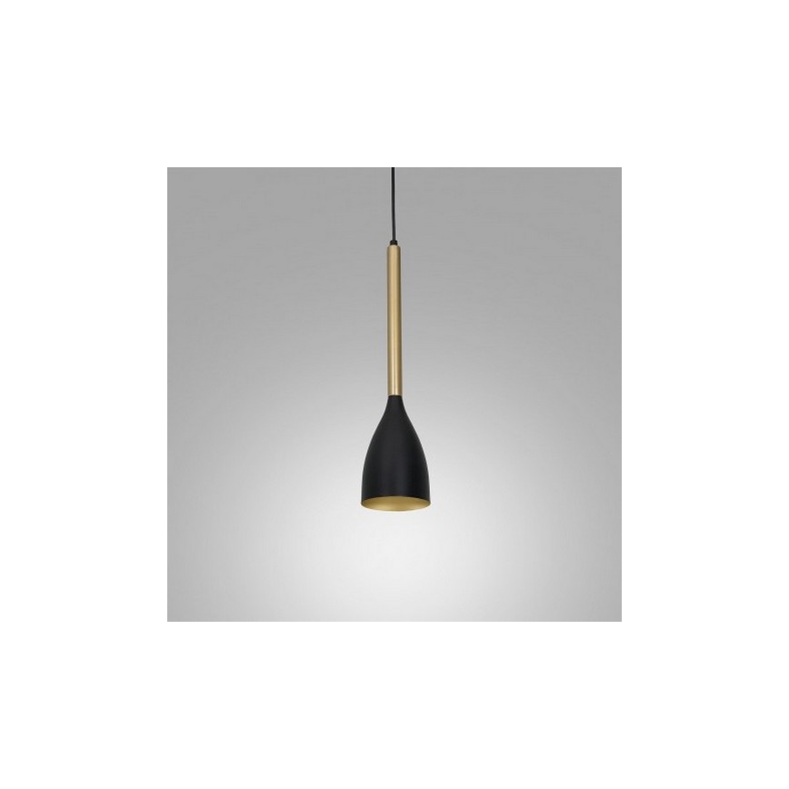 Luster na sajli ISTAPPAR 1xE27/60W/230V crna/zlatna