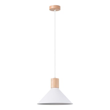 Luster na sajli JAGA 1xE27/15W/230V pr. 30 cm bijela