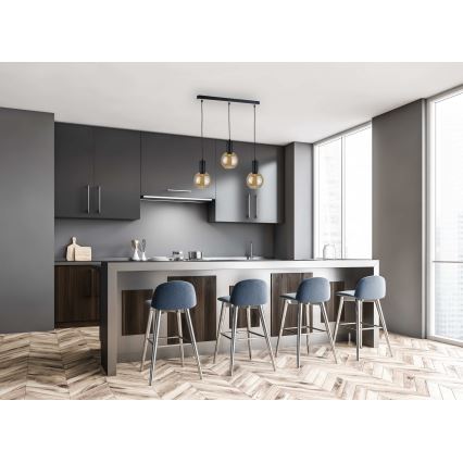 Luster na sajli JANTAR WOOD 3xE27/60W/230V