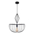Luster na sajli JASMINA 1xE27/20W/230V pr. 40 cm crna