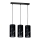 Luster na sajli JIM 3xE27/60W/230V