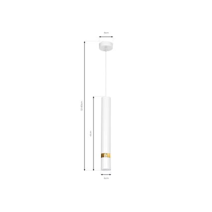 Luster na sajli JOKER 1xGU10/25W/230V bijela