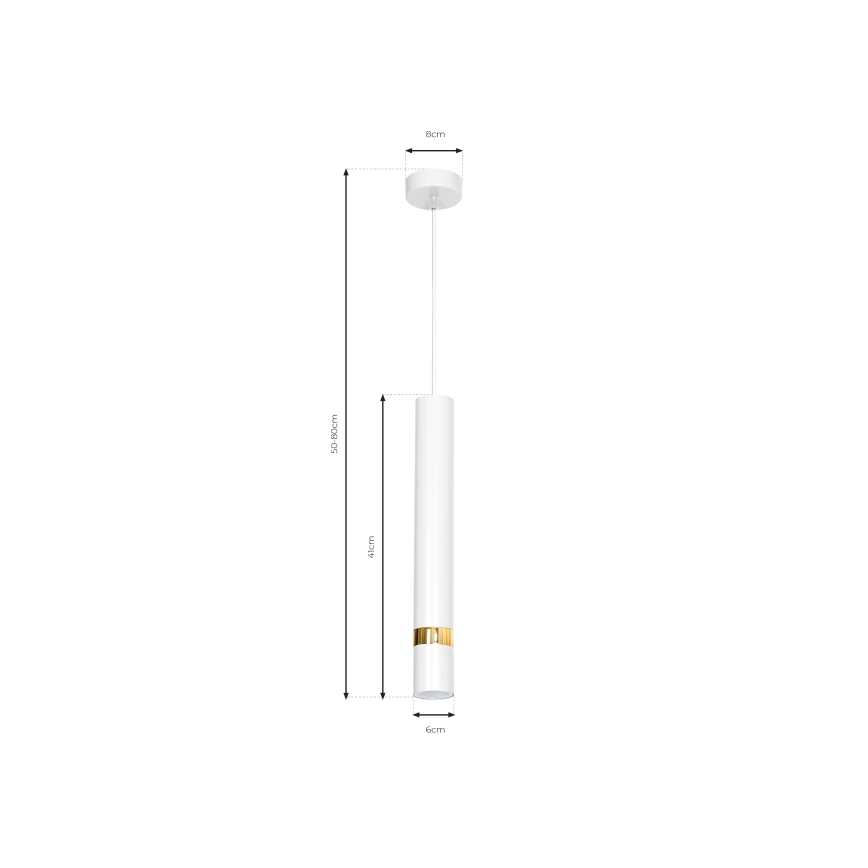 Luster na sajli JOKER 1xGU10/25W/230V bijela