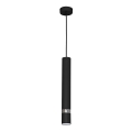 Luster na sajli JOKER 1xGU10/25W/230V crna/sjajni krom