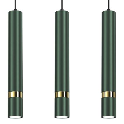 Luster na sajli JOKER 3xGU10/25W/230V zelena
