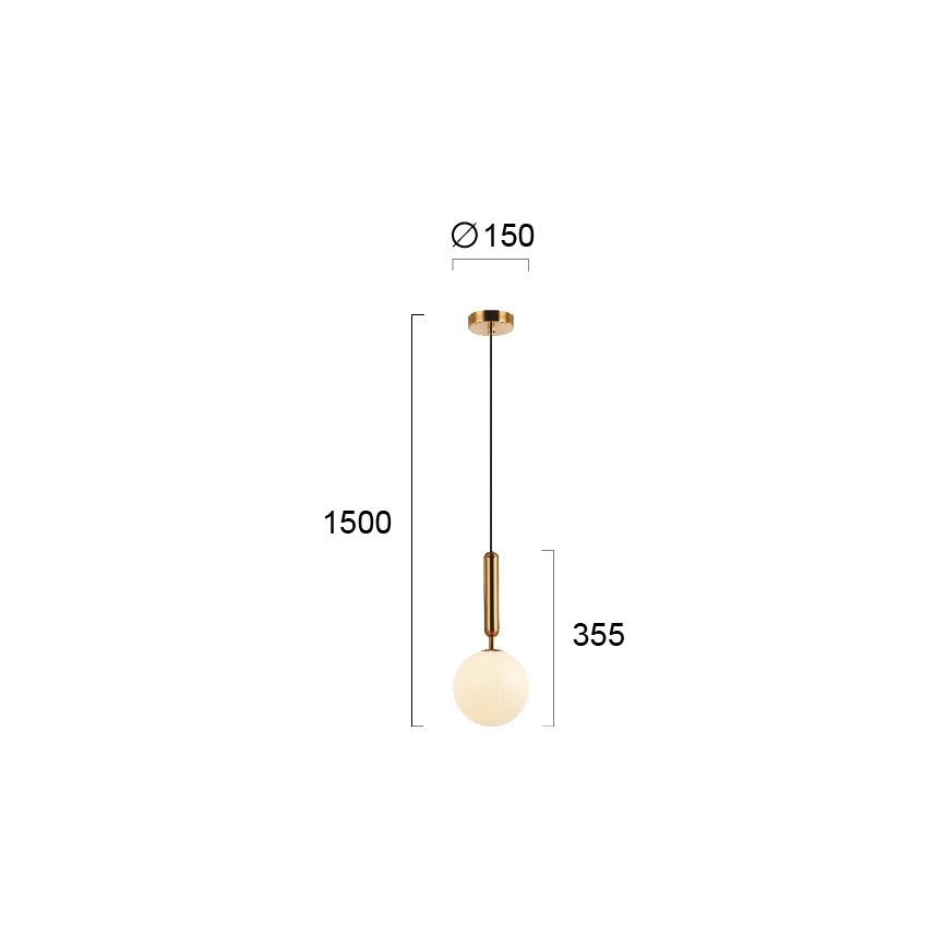 Luster na sajli JOLIN 1xG9/5W/230V zlatni