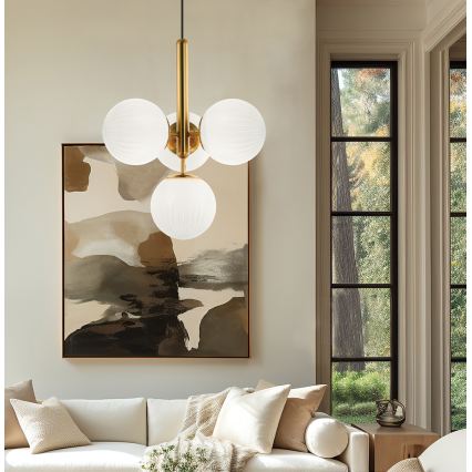Luster na sajli JOLIN 4xG9/5W/230V zlatni