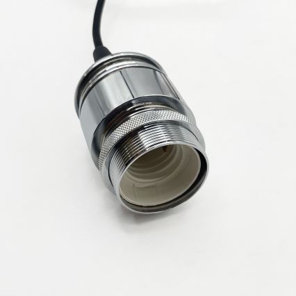 Luster na sajli JULL 1xE27/15W/230V sjajni krom/prozirno staklo