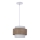 Luster na sajli JUTA 1xE27/40W/230V smeđa/bijela