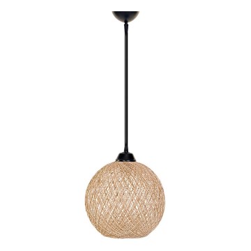 Luster na sajli JUTE 1xE27/60W/230V bež