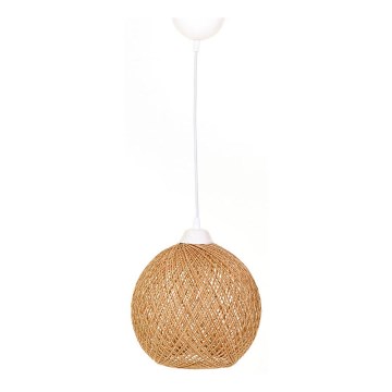 Luster na sajli JUTE 1xE27/60W/230V bež
