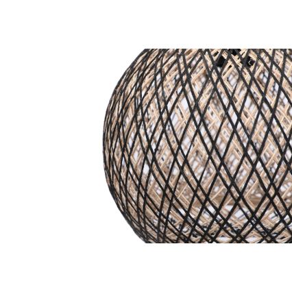 Luster na sajli JUTE 1xE27/60W/230V crna