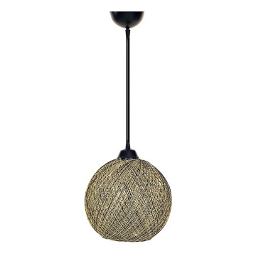 Luster na sajli JUTE 1xE27/60W/230V žuta